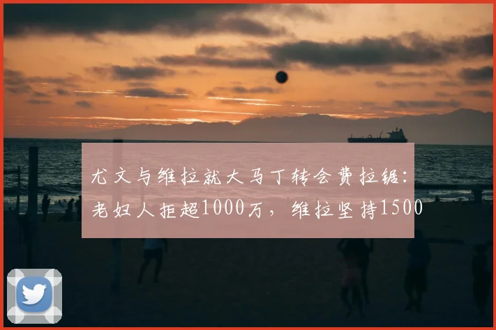 尤文与维拉就大马丁转会费拉锯：老妇人拒超1000万，维拉坚持1500万欧，2026夏窗门将市场观察